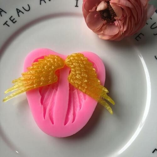 Wings Silicone Mold Mobile Phone Epoxy Mold Decoration DIY Mould XGY-26
