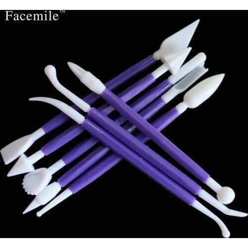 Sugarcraft Fondant Cake Pastry Carving Cutter Chocolate Decorating Flower Clay Modelling Plastic Baking Craft Tool Set 01030