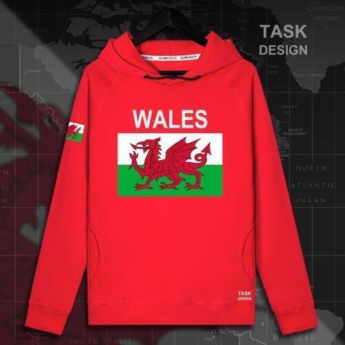 Wales Cymru Welsh WLS UK mens hoodie pullovers hoodies men sweatshirt new streetwear clothing Sportswear tracksuit nation flag