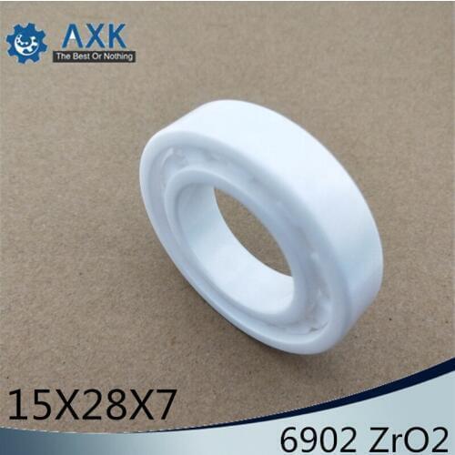 6902 Full Ceramic Bearing ( 1 PC ) 15*28*7 mm ZrO2 Material 6902CE All Zirconia Ceramic 6902 Ball Bearings