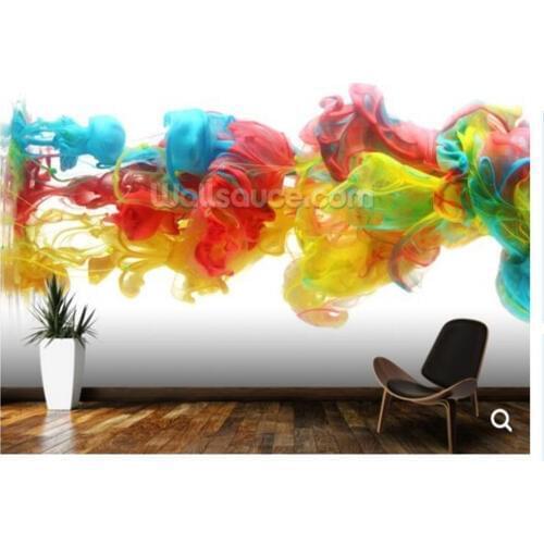 Custom abstract wallpaper,Colorful ink in water,art mural used in the living room office sofa background papel de parede