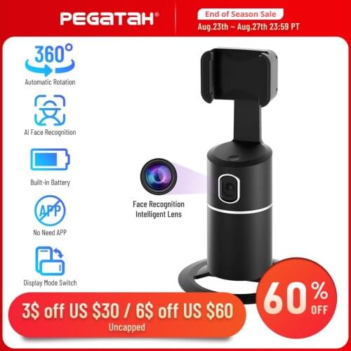 AI Auto Face Tracking Smart Shooting 360 Gimbal Selfie stick stabilizer for phone video Live Vlog Tiktok shooting Phone Holder