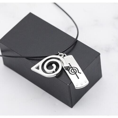Anime NARUTO Uzumaki Naruto Shuriken Kunai Cosplay Prop Necklace Alloy Pendant Toy Gift