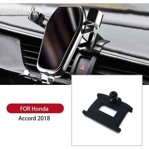 Car Phone Holder For Honda Accord 2018 GPS Navigation Interior Dashboard Cell Stand Support Air Outlet Auto Mobile Phone Bracket