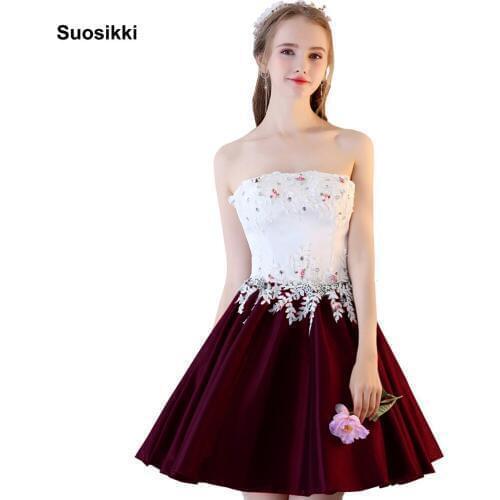 Suosikki Ball Gown Elegant Prom dresses short Beaded Sweetheart Navy Blue dress for graduation Formal Evening Prom Dress