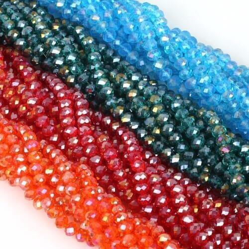 Free shipping Multi Color 8mm 70PCS Glass Czech Crystal Beads, Wheel Beads,DIY Loose Beads,Bracelet Necklace Jewelry Making
