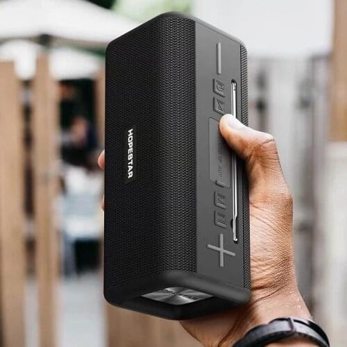 HOPESTAR T9 wireless bluetooth speaker high-power portable outdoor waterproof subwoofer sound bar with FM radio/TFcaixa de som