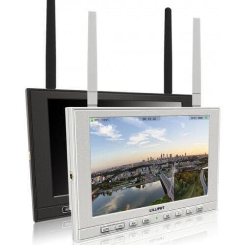 Lilliput 339/DW White 7" FPV Monitor 5.8Ghz Receiver channel auto search built-in battery