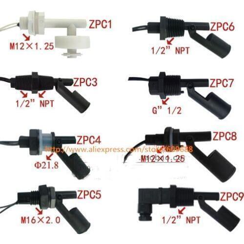 Mini Plastic Float Switch,Luqid Level Control Sensor 110V 220V AC/DC