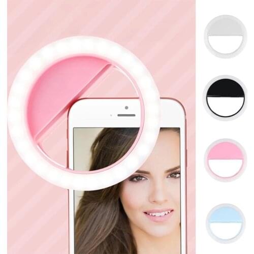 Newest Selfie Ring Light Portable Flash Led Camera Phone Photography Enhancing Photography for Huawei iPhone Xiaomi LG Sumsung