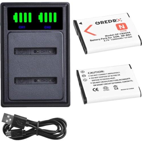 NP BN1 NP-BN1 Battery + Dual Charger with Type-c Port for Sony DSC-QX10, DSC-QX100, DSC-T99, DSC-T110, DSC-TF1, DSC TX5 TX7 W530