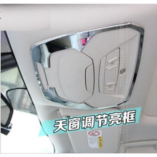 FIT FOR FORD ESCAPE KUGA CHROME ROOF LIGHT CONTROL PANEL TRIM COVER MOLDING