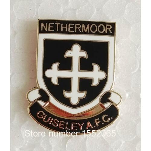 Custom FC Soccer Pin Badges NETHERMOOR GUISELEY A.F.C Soccer Lapel Pin Badge