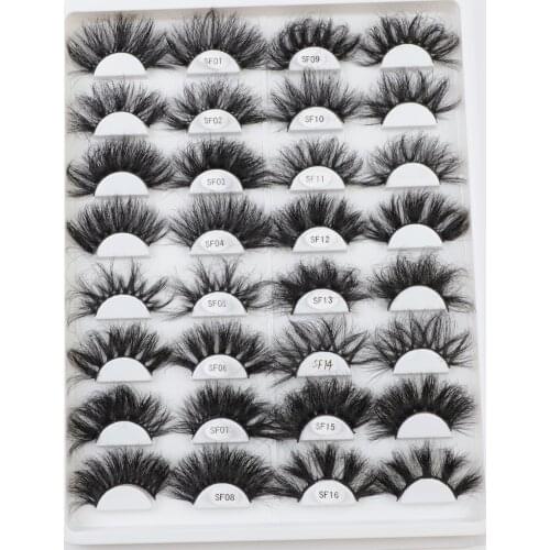 TDANCE Messy Lashes 100% Mink Eyelashes 25mm Dramatic Long Fluffy 3d False Eyelash Natural Makeup Lash Wholesale Eye Lashes Cils