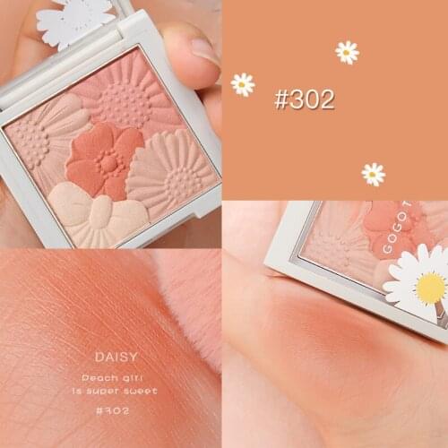 Little Daisy Blush Vitality Girl Natural Repair Blush Rouge Silky Touch Cream Cheek Tint Orange Blusher Easy To Wear MakeupTSLM1