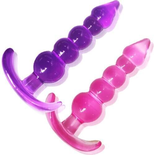 TPE Anal Plug Beads Long Orgasm Vagina Clit Pull Ring Ball Butt Plug Toys Adults Women Stimulator Anal Sex Accessories