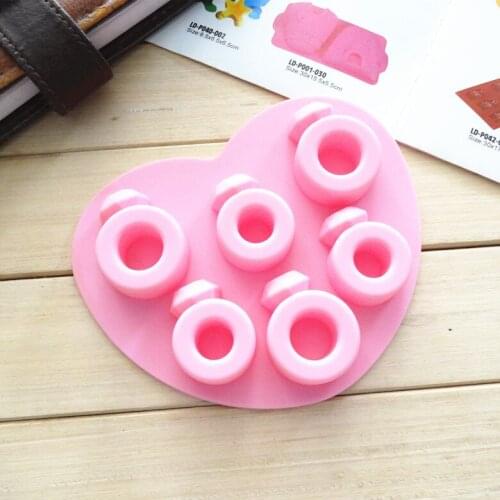 Silicone cake molds 10 love molds baked ice pan molds random color