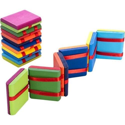 Skateboard Color Clamshell Wooden Visual Illusion Toy Colorful Clamshell Wooden Ladder Decompression Childrens Toy Gift