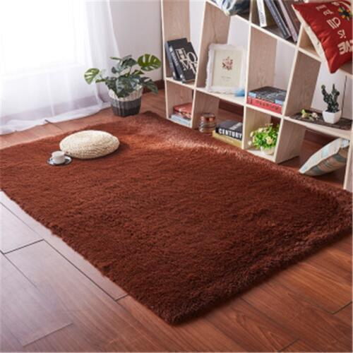 Top selling Long hair silk carpet living room coffee table blanket bedroom bedside mat Thickened washed silk hair non-slip rug
