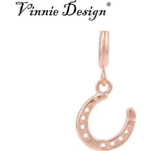 Vinnie Design Jewelry Horseshoe Charms for Endless Leather Wrap Bracelet 5pcs/lot