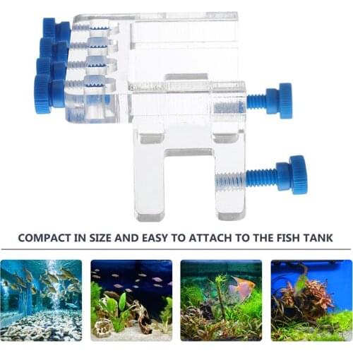 Aquarium Water Pipe Clamp Adjustable Acrylic Dosing Pump Tube Water Pipe Bracket Titration Hose Holder Bracket