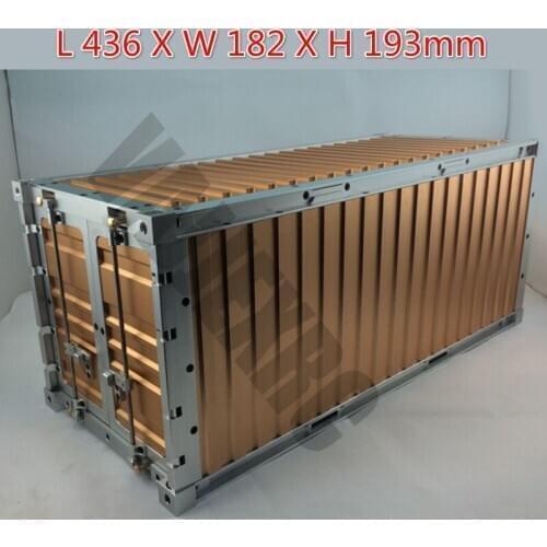 1/14 Scale Simulation Metal Container for 1/14 Scale Tamiya Remote Control Truck Tractor L436XW182XH193mm