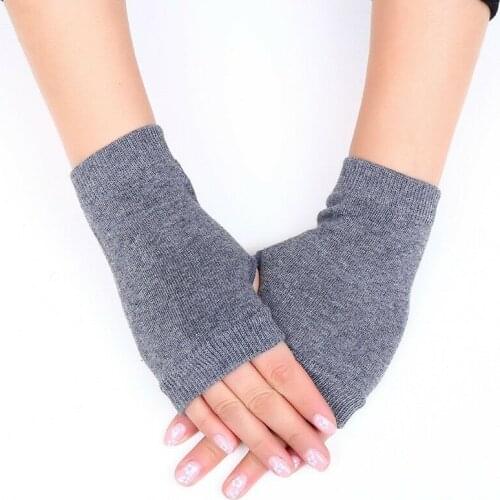 1 Pair Winter Gloves Female Fingerless Gloves Without Fingers Women Cashmere Warm Winter Gloves Hand Wrist Warmer Mittens