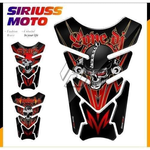 3D Motorcycle Tank Pad Gel Protector Sticker Skull Punk Tankpad Case for Universal Suzuki Kawasaki Yamaha Honda CBR Tank