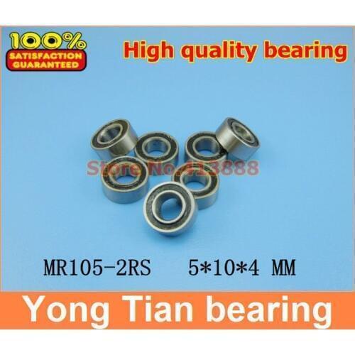 500pcs/lot free shipping High quality double rubber sealing cover miniature deep groove ball bearing MR105-2RS 5*10*4 mm