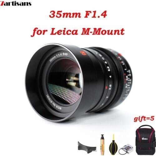 7Artisans 35mm F1.4 for Leica M Mount Cameras Lens Manual Focus MF for M-M M240 M3 M6 M7 M8 M9 adapter L Mount Sony E Fuji
