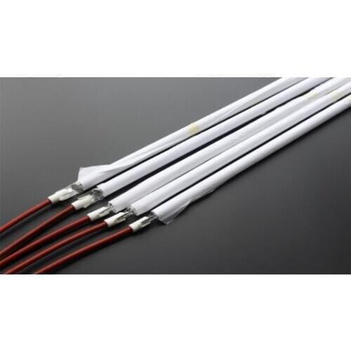 820mm 400v 2500w Clear infrared halogen heating lamp for pet blow moulding machine