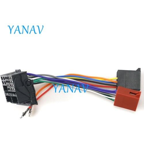 12-124 ISO Radio Adapter for-MERCEDES-BENZ for OPEL (select models) Wiring Harness Connector Lead Loom Cable Plug Car Stereo Rad