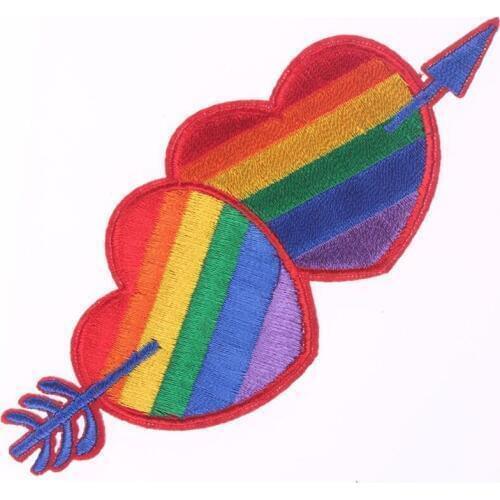 DIY Lgbt Accessories patch Iron On Patches On Clothes Embroidered Patches For Clothing Iron-On Transfers Badges For Needlework