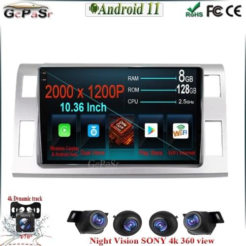 Android 11 For Toyota Previa 3 III XR50 Estima 2006 - 2019 Right hand driver Car Radio Multimedia Video Player Navigation
