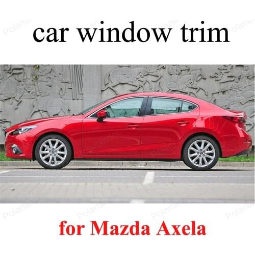 Car Styling Stainlesssteel Window Trim Decoration Strips Accessories For M-azda Axela
