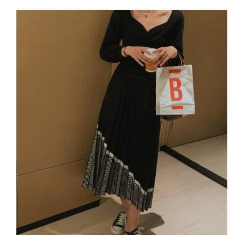 Женские вязаные юбки BLUE FOLD China At AliExpress