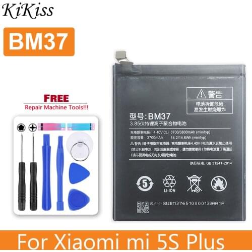 BM37 3800mAh Battery for Xiaomi Xiao Mi 5S Plus MI5S Plus 5SPlus BM 37 BM-37 with Track Code