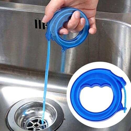 Flexible Barbed Drain Sink Snake Cleaner Clog Hair Remover Sink Pipe Drain Dredge Pipeline Hair Dredge Kitchen Bathroom