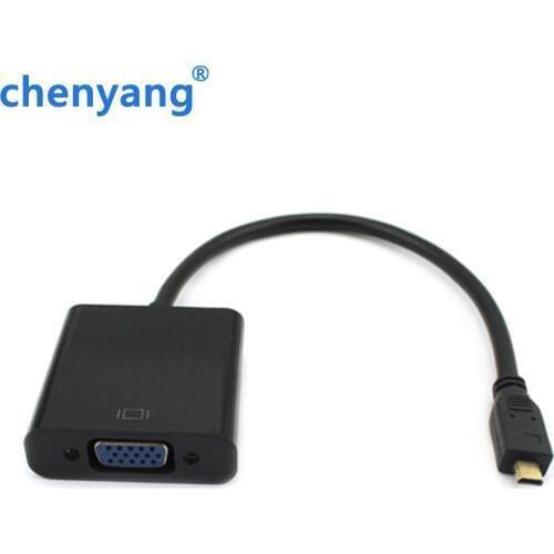 Micro HDMI- compatible to VGA Female converter cable cord 1080P with built-in chipset for Asus ONDA Thinkpad 8 Video Device