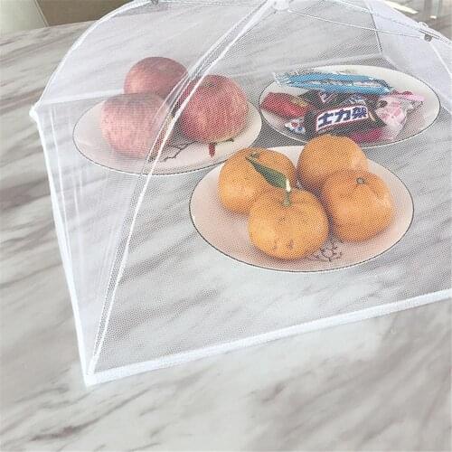 Square Fold Lace Food Net Cover for Food and Vegetable Powder Protective Kitchen Utensils