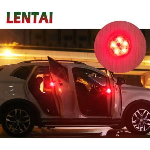 LENTAI For Peugeot 206 307 407 308 207 508 3008 2017 208 2008 Citroen c4 c5 c3 Abarth Car door Warning Lamp 5 LED Strobe Light