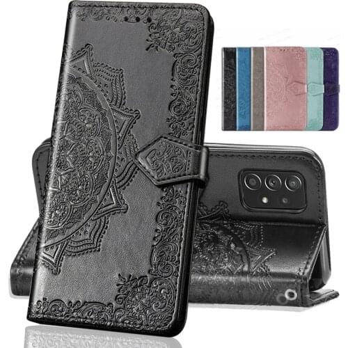 Retro Flip Leather Magnetic Case For Samsung Galaxy A52 A72 A32 A22 Sumsung A 32 52 72 22 3D Embossing Wallet Stand Cover Fundas