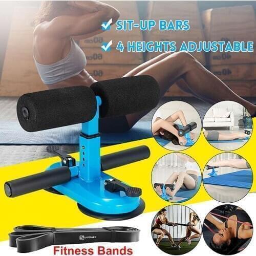 Soft Sponge Double Pole Sit-Up Push-up Aid Fixed Foot Abdomen Machine Curl Belly Suction Cup Fitness Muscle Exercise Equipment