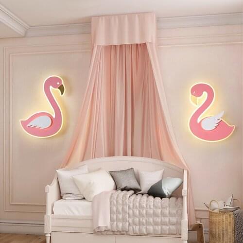 Modern Novelty Bird shape Wall Lamps For Indoor Kids Room baby Bedroom Decoration lighting Children bedside Light Left and right