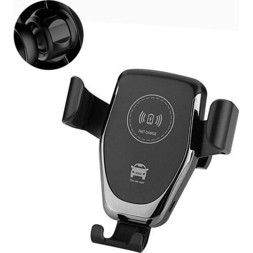 New Wireless Charger Car 10W Holder Automatic Clamping Smart Infrared Sensor Qi GPS Air Vent Mount Mobile Phone Bracket Stand