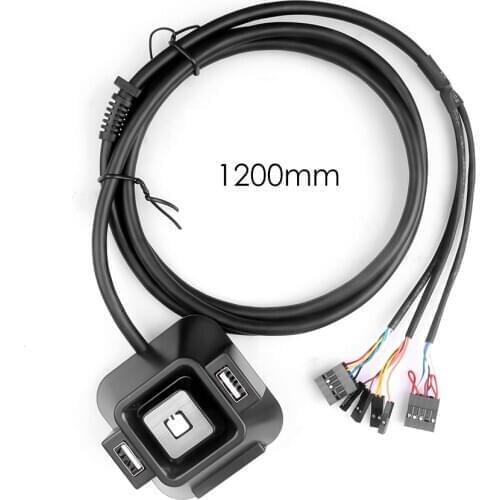 Newly USB 2.0 Multifunction Desktop PC Switch With Audio Sound Computer Switch External Power Switch Reset Button Plug and Play