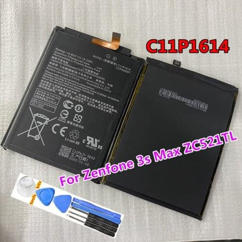 New Original High Quality 5000mAh C11P1614 Battery For Asus Zenfone Pegasus 3s Max ZC521TL X00GD Dual SIM TD-LTE Battery