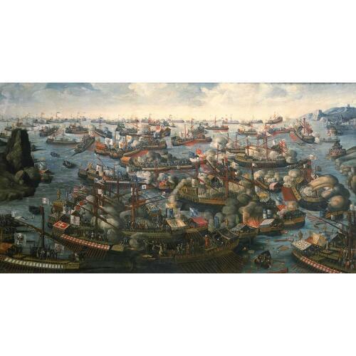 Wholesale painting # good quality -The Battle of Lepanto naval engagement between allied Christian forces an print art painting