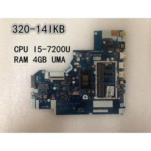 Original laptop Lenovo Ideapad 320-14IKB Motherboard I5-7200U UMA 4G FRU 5B20N82302