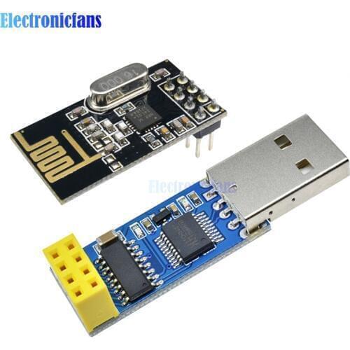 CH340T USB to Serial Port Adapter Board+2.4G Antenna NRF24L01+Wireless Module 125 Channels Mutipoint Microcontroller For Arduino